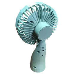 Ручний побутовий портативний вентилятор Mini Fan 6601 на акумуляторі з ручкою мінівентилятор ментоловий - мініатюра 2