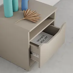 Приліжкова тумба MebelStar Лілу 40x40x44,5 см Кашемір (MBS-1310) - мініатюра 3