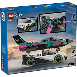 Конструктор LEGO City Реактивний літак проти автомобіля 259 деталей (60489) - мініатюра 8