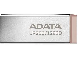 USB флеш накопичувач ADATA 128 GB UR350 Silver/Brown USB 3.2 (UR350-128G-RSR/BG)