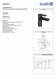 Змішувач для умивальника Kludi Pure&Style 100 DN 15 чорний мат 402903975 - мініатюра 4