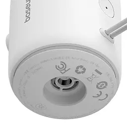 Портативний насос Baseus PocketGo Portable Air Pump 1600 mAh with LED lamp (C11157700221-00) Stellar White - мініатюра 3