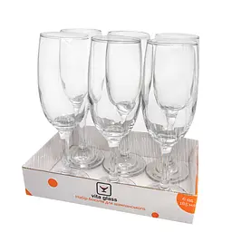 Набір келихів для шампанського VitaGlass 185 мл, 6 шт - мініатюра 2