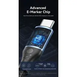 Дата кабель USB-C to USB-C 1.5m 240W aluminum black Vention (TREBG) - мініатюра 5