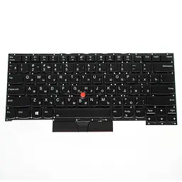 Клавіатура для ноутбука LENOVO (ThinkPad: T490s T495s) rus чорний без фрейма підсвічування клавіш