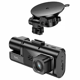 Відеореєстратор Hoco DI60 2-inch display with rear camera (1280P+720P) Black - мініатюра 4