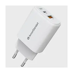 Зарядний пристрій Armorstandart 1xUSB-C + 1xUSB 25W GaN white (ARM89532) - мініатюра 4