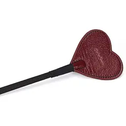 Ляскалка Liebe Seele Wine Red Riding Crop With Heart-Shape Tip - мініатюра 3