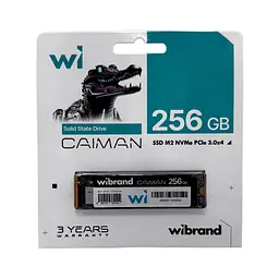Накопичувач SSD M.2 Wibrand Caiman 256GB NVMe 2280 PCIe 3.0 3D NAND - мініатюра 2
