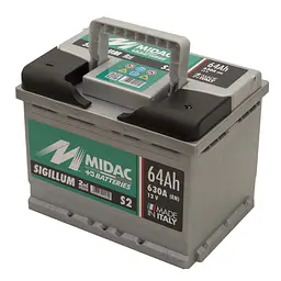 Акумулятор 6СТ-64A MIDAC S2 Sigillum, 12V 64Ah (-/+) Євро EN630А - мініатюра 3