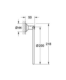 Кільце для рушника Grohe Essentials Authentic 40655001 Хром - мініатюра 2
