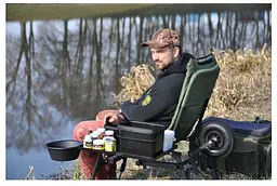 Крісло рибальське Mivardi усилиное супер легке Feeder Master з візком навантаження 150 кг - мініатюра 7