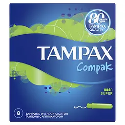 Тампони Tampax Compak Super Single з аплікатором, 8 шт. - мініатюра 3