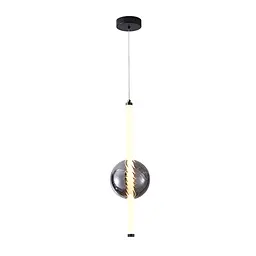 Світильник підвісний LED Levistella 788P68146 BK+SM, 7W, 4000K, чорний + сріблястий метал, вінтажний стиль для вітальні - мініатюра 2