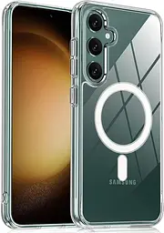 Чохол протиударний для Samsung Galaxy S25 (S931) Clear Case Ultra Hybrid with MagSafe Прозорий - мініатюра 5