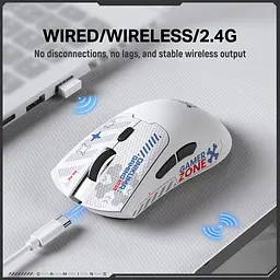 Комп'ютерна миша Onikuma DM01 (Wired/2,4G) Білий - мініатюра 4