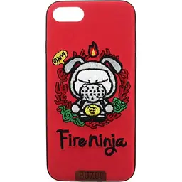 Чохол-накладка PUZOO TPU+TPU with stitchwork craft Star show iPhone 7/8/SE 2020 Red Fireninja - мініатюра 3
