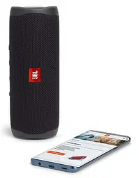 Портативна колонка JBL Flip 5 Black (JBLFLIP5BLKEU) (6702503) - мініатюра 4