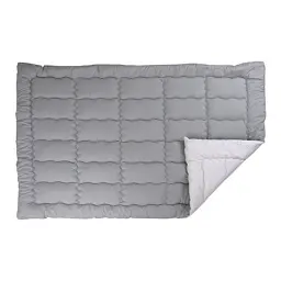 Ковдра Руно зимова силіконова Grey White 172 х 205 (316.52_Grey White)