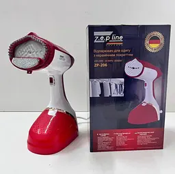 Ручний вертикальний відпарювач Zepline ZP-206 з керамічним покриттям 3000 Вт для одягу 4500 мл Червоний - мініатюра 7