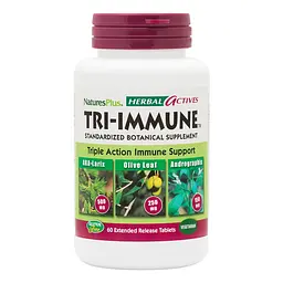 Натуральна добавка Natures Plus Herbal Actives Tri-Immune, 60 таблеток