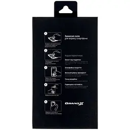 Скло захисне Grand-X Apple iPhone 15 Plus 9D black (AIP15PL9D) - мініатюра 3