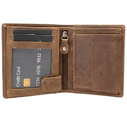 Портмоне чоловіче шкіряне Semi Line RFID Brown (P8269-1) - мініатюра 2