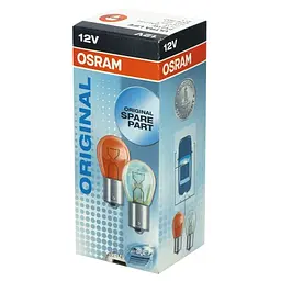 Галогенова лампа OSRAM 7507 PY21W 12V BAU15s 10X5 Amber - мініатюра 2