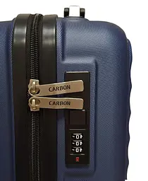 Валіза Carbon 66101 маленька для ручної поклажі міні XS 40x30x20 см ABS-пластик Темно-синій - мініатюра 8