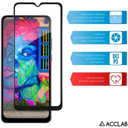 Скло захисне ACCLAB Full Glue Xiaomi Poco C50 Black (1283126589713) - мініатюра 5