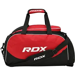 Спортивна сумка RDX R1 Duffel Bag with Backpack Straps Black/Red (GKB-R1B)