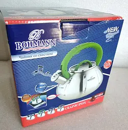 Чайник зі свистком Bohmann BH 9918 3л green - мініатюра 7