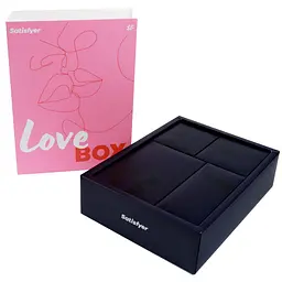Подарунковий набір Satisfyer Love Box, іграшка для нього та для неї, білизна, мішечок для зберігання - мініатюра 2