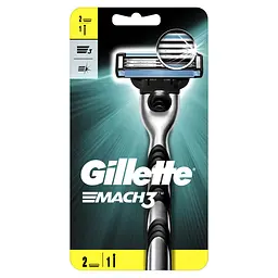 Бритва Gillette Mach 3, з 2 змінними картриджами - мініатюра 2