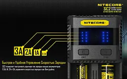Зарядний пристрій для акумуляторів Nitecore SC2 Чорний (2459663069) - мініатюра 8
