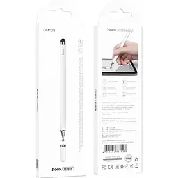 Стилус Hoco GM103 Fluent series universal capacitive pen White [94203] - мініатюра 5