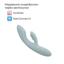 Смарт вібратор-кролик Svakom Chika, 2 незалежні мотори, підігрів до 38 °C - мініатюра 2