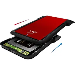 Зовнішня кишеня XPG EX500 2.5` SATA HDD/SSD to USB 3.1 Red/Black (AEX500U3-CRD) [158279] - мініатюра 5