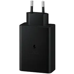МЗП блочок Samsung 65W Trio PD PPS USB-A/2USB-C (EP-T6530NBEGEU) black UA - мініатюра 2