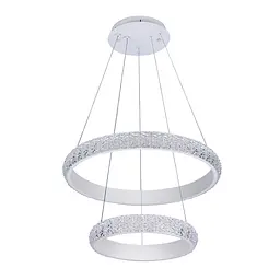 Люстра стельова LED Levistella 7875130 (400+600) WH, 50W, білий, сучасний стиль з пультом, 3 режими світла
