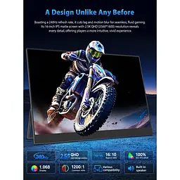 Портативний монітор UPERFECT 16" 2K 240Hz [171117] - мініатюра 2