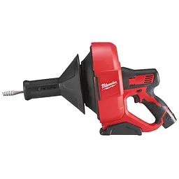 Акумуляторна машина для прочищення MILWAUKEE, M12 BDC6-202C, трос 6м (зарядний пристрій С12 С , 2 акумулятори М12 В2 2Аг, відро, карт - мініатюра 2