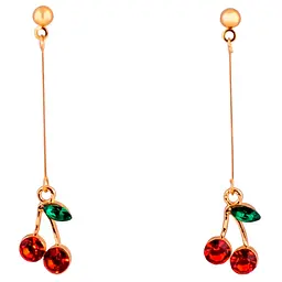Сережки Lukky Fashion Черешні (T24627) - мініатюра 2