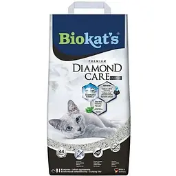 Наповнювач Biokats Diamond Care для котячого туалету бентонітовий 8 л