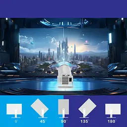 Проектор 4k Android X8 Max White - мініатюра 5