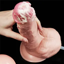 Фалоімітатор LoveToy Squirt Extreme 11" 28 см тілесний - мініатюра 14
