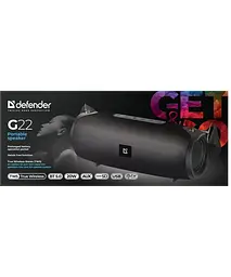 Акустична bluetooth колонка Defender (1.0) G22 20Вт TF USB AUX (Чорний) - мініатюра 6
