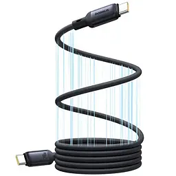 Дата кабель Baseus PicoGo Type-C to Type-C 240W (2m) (E04233) Cosmic Black - мініатюра 4