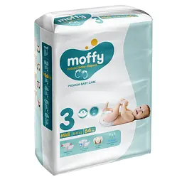 Підгузки дитячі Moffy Jumbo 3 (5-9 кг) 64 шт.