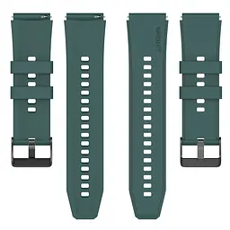 Ремінець GT для Xiaomi Amazfit Bip Bip Lite Bip U Bip 1S Bip 3 - темно-зелений ширина кріплення 20мм силікон Watchbands (W28-1WB13969929) - мініатюра 3
